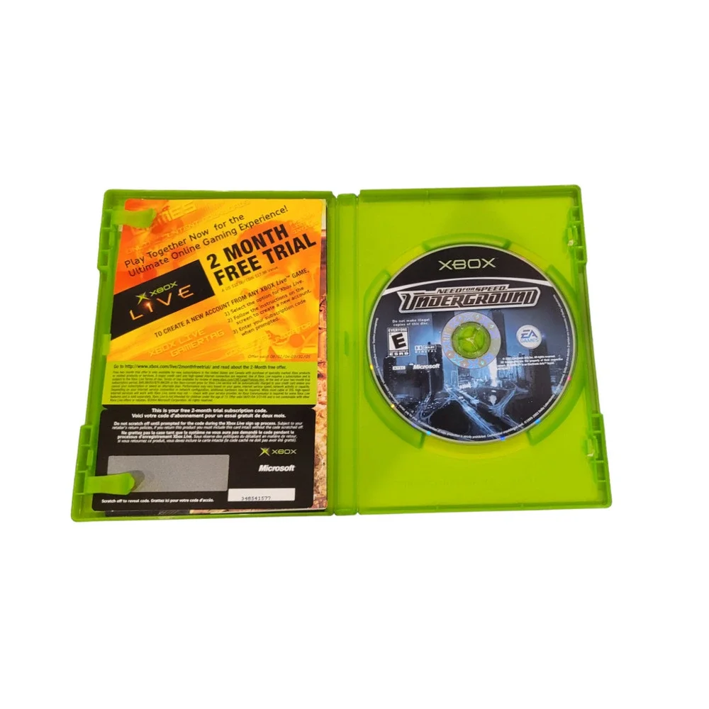 Need for Speed: Underground - Microsoft Xbox (2003) CIB Tested